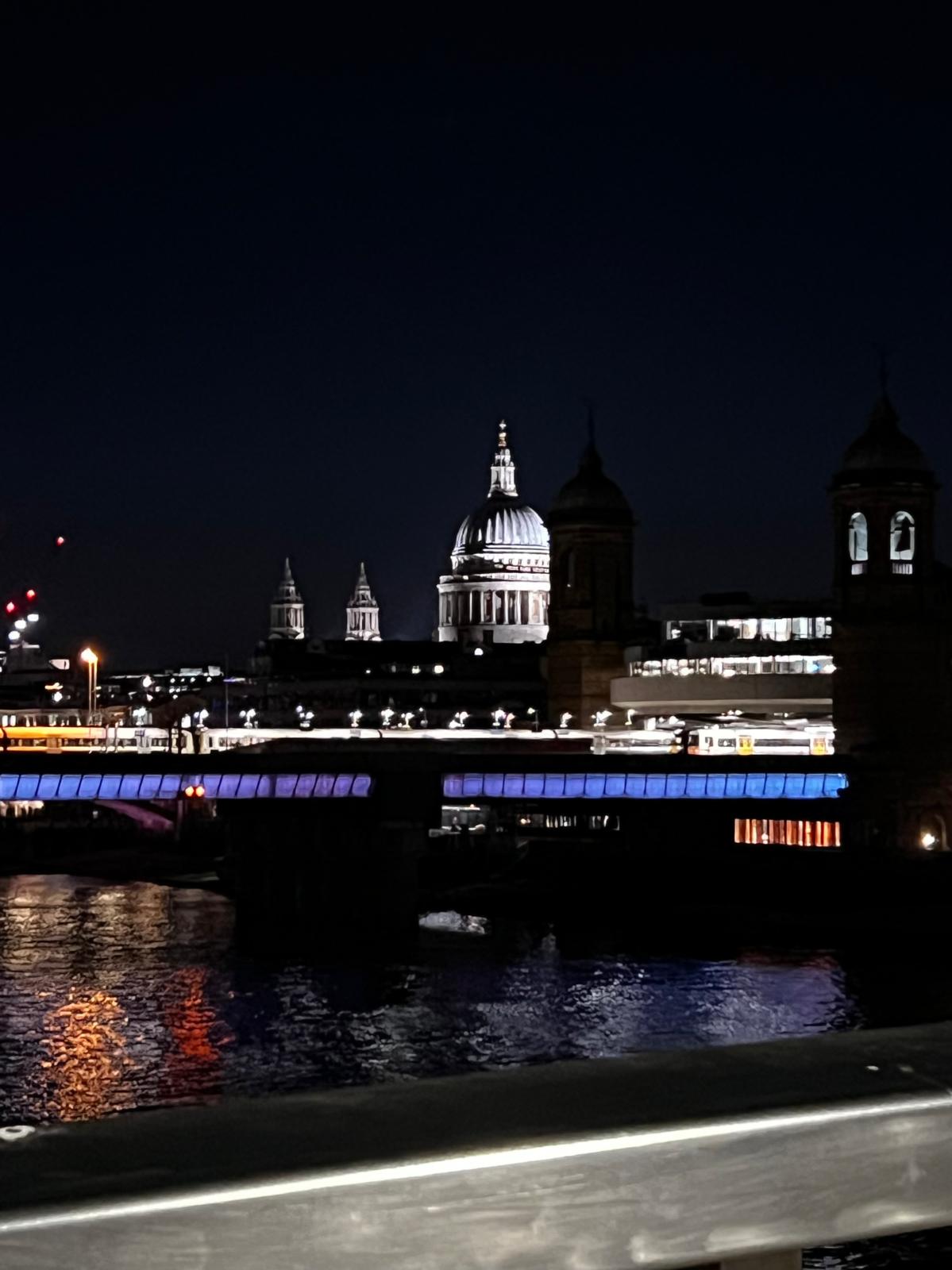 St Paul's Cathedral, London, at night